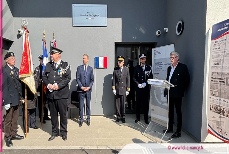 Nancy : un hommage à Maurice Grosjean tué en service et 18 policiers décorés pour leur courage